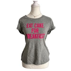 Kate Spade Eat Cake For Breakfast Vintage Cotton Baby Tee Size M Full Length